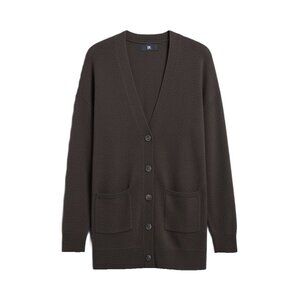 NWT Banana Republic Caro in Coffee Oversized Lightweight Cashmere Cardigan M